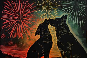 Poszter 45x30cm Kutya ölelés