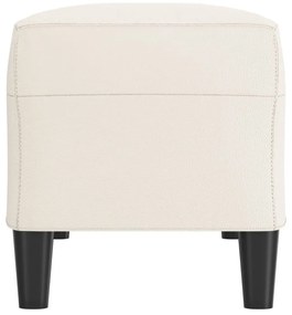 vidaXL krémszínű műbőr pad 100 x 35 x 41 cm