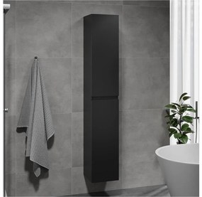 KENWOOD fürdőszobaszekrény, 186 cm, fekete