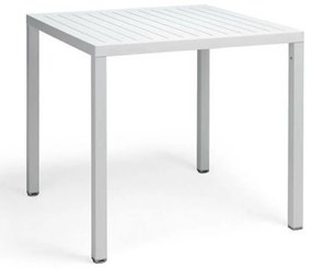 Nardi Cube 80x80 cm fehér kültéri asztal