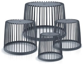 PROSPERPLAST 4 darabos univerzális kosárkészlet CLUBO antracit színben