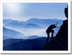 Poszterek keretben 40x30 Magashegyi hegymászás