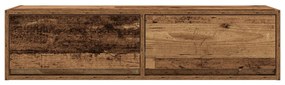 TV Szekrény Régi Fa 100x31x25,5 cm Műanyag Fa