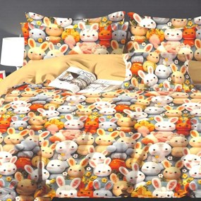 Gyerek ágyneműhuzat NINO BUNNY 100x140 cm