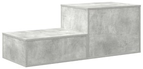 Tárolószekrény Beton Szürke 118x41x40 cm Mérnöki Fa