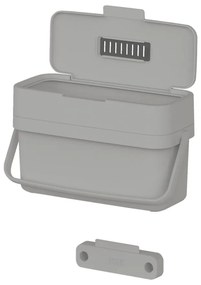 Szürke komposztálható hulladék gyűjtő 4 l Duo – Joseph Joseph