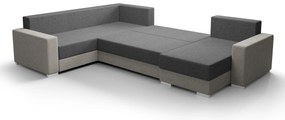 U alakú sarokkanapé Glide 3 (szürke + sötétszürke) (B). 1057117