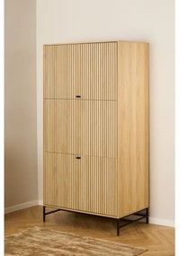 OLIVIA gardróbszekrény 99x200 cm, tölgy