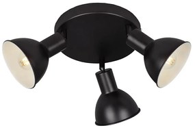 Briloner 2674-035 - Spotlámpa RETRO 3xE14/25W/230V fekete