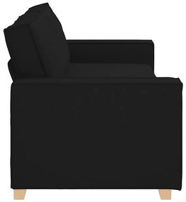 vidaXL 3 személyes, fekete szövetkanapé 180 cm