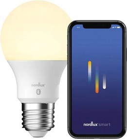 Nordlux Smart E27 okos Led izzó, 806lm, 2700K, szabályozható fehér