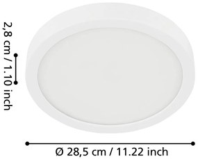 Fehér LED mennyezeti lámpa FUEVA 5 – EGLO