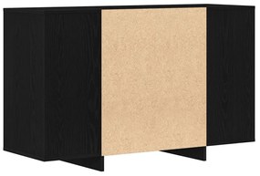 Fekete Tölgy Oldalszekrény 120x41x75 cm Műanyag Fa