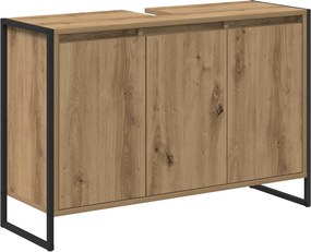 vidaXL Fürdőszoba Székény Művészi tölgy 90 x 30 x 60 cm Faanyag