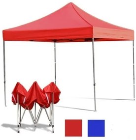 Összecsukható kerti pavilon 3*3 méteres sátor piros RAM-MD206