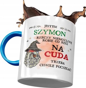 Kék Bögre Simon Simek Kollégáknak Ajándék Nyomtatott Fotóval