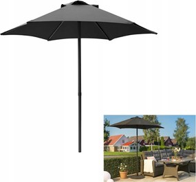 Kerti napernyő Ø2m 2,15m poliészter fekete