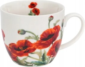 460 ml-es bögre "kosárban" Classic Poppies