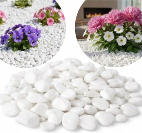 Thassos Fehér Díszkő Kertbe, Házba, Virágcserépbe 0-1CM 5KG