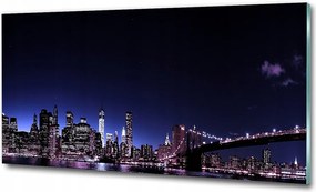 Fotó üvegkép Színes Chicago 100x70