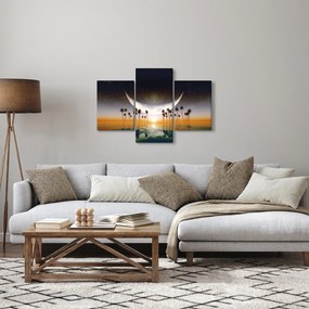 Kép - Hold a pálmafák felett (90x60 cm)