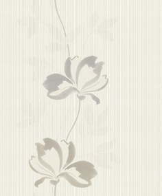 Fehér virágmintás fali tapéta 808216 Rasch