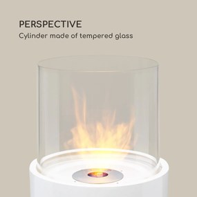 Fiamme Tamburo, etanol kandalló, rozsdamentes acél égő, 0,8 liter, 4 - 5 óra égési idő