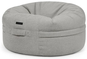 Világosszürke buklé babzsákfotel Roll 105 – SLOWDOWN