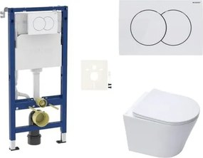 Fali WC szett Geberit előtétfalas szereléshez + SAT Infinitio WC SIKOGESINF10D01