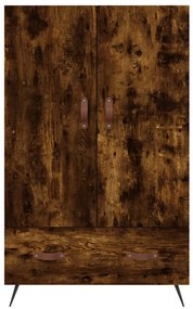 füstös tölgy színű szerelt fa magasszekrény 69,5 x 31 x 115 cm