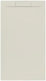 Zuhanytálca négyszögletes SAT Fusion 160x80 cm öntött márvány beige SATFU16080BE