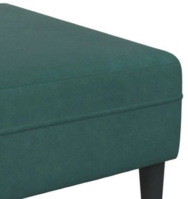 Kanapé Szett 3 pcs Sötétzöld Bársony