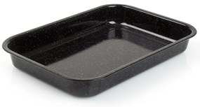Banquet CULINARIA Black zománcozott sütőteps 42 x29 x 6 cm, L