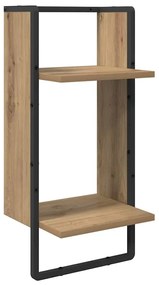vidaXL Fali polc készlet 4 pcs Artisan tölgy 65 x 25 x 30 cm Faanyag