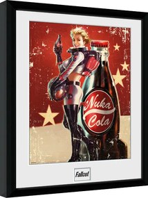 Keretezett poszter Fallout 4 - Nuka Cola