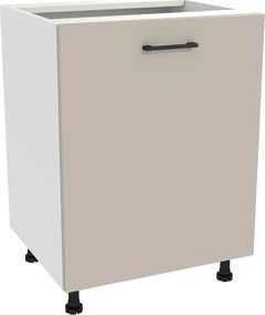 Konyhaszekrény alsó 60 Capri korpusz fehér front kasmír matt