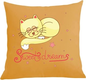 Párna párnahuzat Sweet Dreams Cica