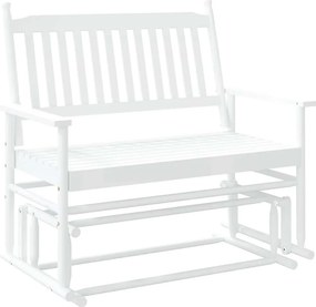 vidaXL fehér tömör nyárfa hintapad 118 x 70 x 104,5 cm