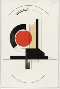 Poszter Keret Alumínium Grafika Geometria Kör Absztrakt Bauhaus 40x60