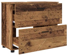 Fürdőszoba Székény fiókkal Régi fa 76.5 x 35 x 64 cm Faanyag