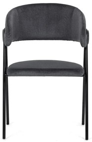 Szürke Bársony Étkezőszék. DCL-X7130 GREY2