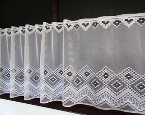 Mg Irigység Függöny fehér 2/410 200x60cm Kész Szegély M Akció