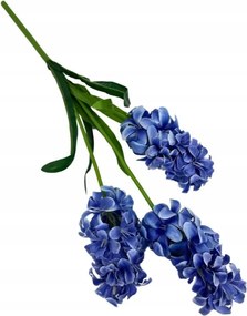 Jácint 3 virág ág 57 cm kék