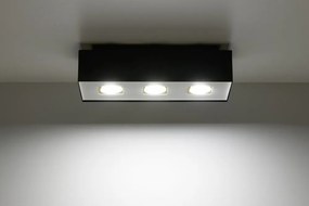 SOLLUX SL-0072 MONO Kocka Mennyezeti Lámpa Fehér, Fekete GU10 IP20