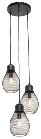 Design lógólámpa fekete 3-lámpás - Raga