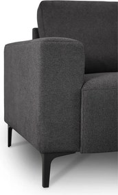 Antracitszürke zsenília sarokkanapé (jobb oldali-L alakú) Fabian – Scandic