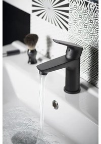 Aqualine - Mosdócsap LOTTA matt fekete