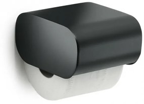Outline WC papír tartó fedéllel fekete