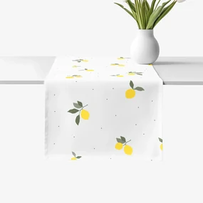 Goldea pamut asztali futó - citromok 50x160 cm