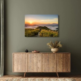 A hegy naplementekor képe (90x60 cm)
